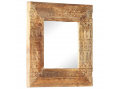 Ručně vyřezávané zrcadlo 50 x 50 x 11 cm masivní mangovník