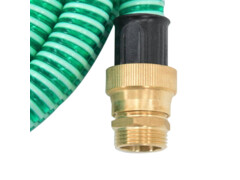 Sací hadice s mosaznými konektory 15 m 25 mm zelená