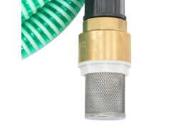 Sací hadice s mosaznými konektory 7 m 25 mm zelená