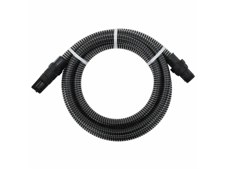 Sací hadice s PVC konektory 10 m 22 mm černá