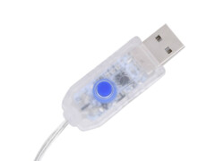 Sada akrylových světelných LED kuželů modrá 60/90/120 cm