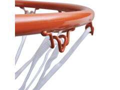 Sada basketbalové obroučky se síťkou oranžová 45 cm