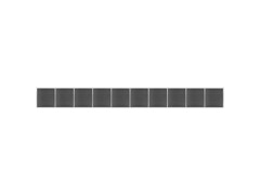 Set plotového dílce WPC 1737 x 186 cm černý