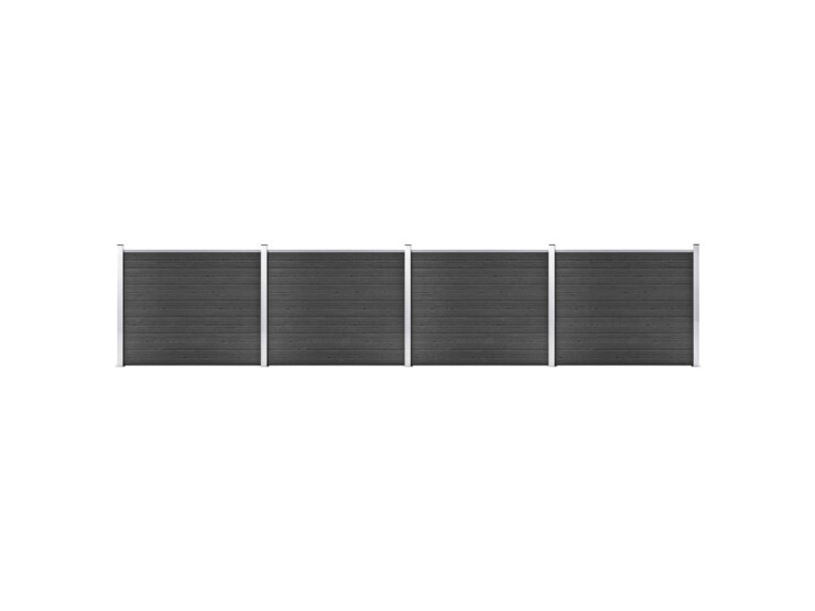 Set plotového dílce WPC 699 x 146 cm šedý
