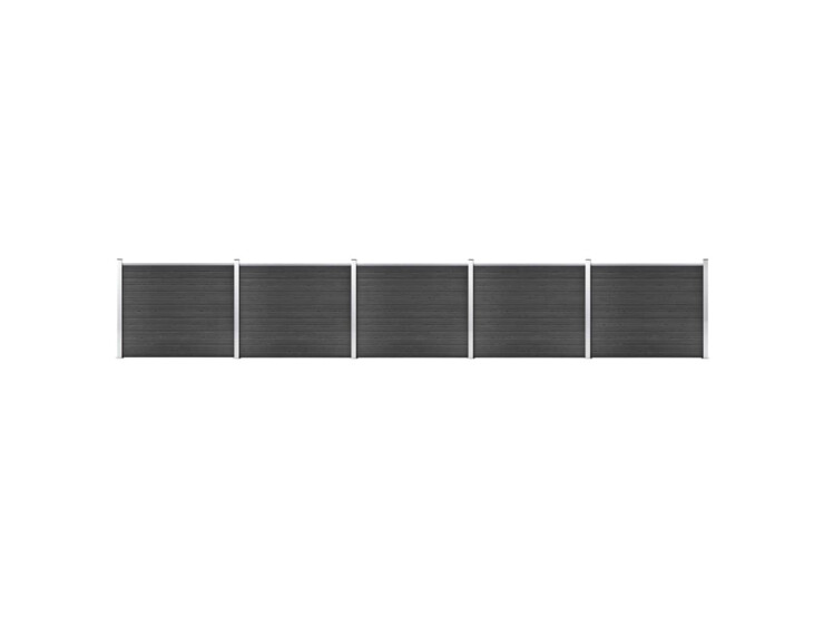 Set plotového dílce WPC 872 x 146 cm šedý