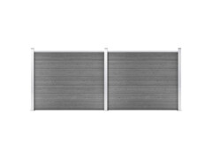 Set plotových dílců WPC 353 x 146 cm šedý