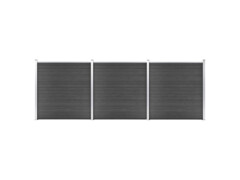 Set plotových dílců WPC 526 x 186 cm černý