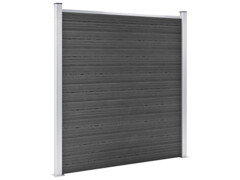 Set plotových dílců WPC 699 x 186 cm černý