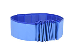Skládací bazén pro psy modrý 300 x 40 cm PVC