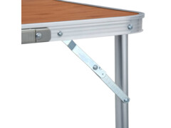 Skládací kempingový stůl hliník 180 x 60 cm