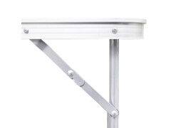 Skládací kempingový stůl s nastavitelnou výškou 240 x 60 c m hliník