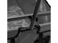 Skládací ruční vozík ocel šedý