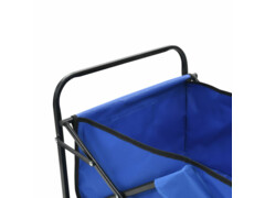 Skládací ruční vozík ocelový modrý