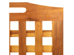 3dílný paraván 121 x 2 x 120 cm masivní akáciové dřevo