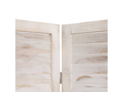 3dílný paraván bílý 105 x 165 cm dřevo