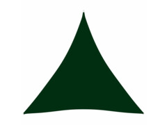 Stínící plachta oxford trojúhelníková 3 x 3 x 3 m tmavě zelená