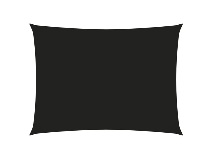 Stínící plachta oxfordská látka obdélníková 3,5 x 5 m černá