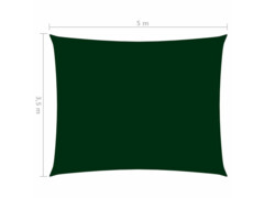 Stínící plachta oxfordská látka obdélníková 3,5x5m tmavě zelená