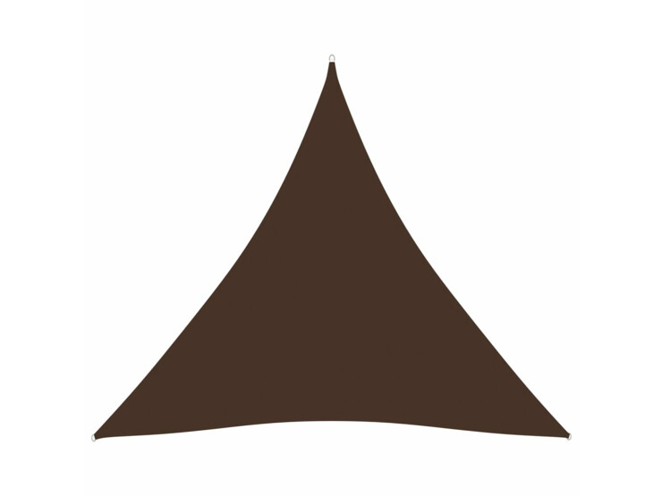 Stínící plachta oxfordská látka trojúhelník 3,6x3,6x3,6 m hnědá
