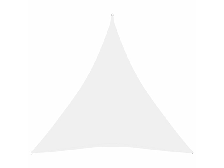 Stínící plachta oxfordská látka trojúhelník 4,5x4,5x4,5 m bílá