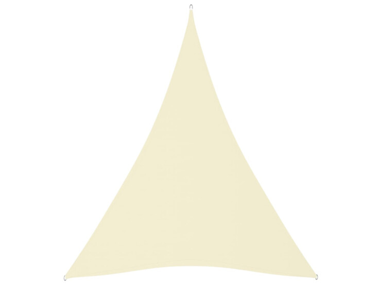Stínící plachta oxfordská látka trojúhelníková 4x5x5 m krémová