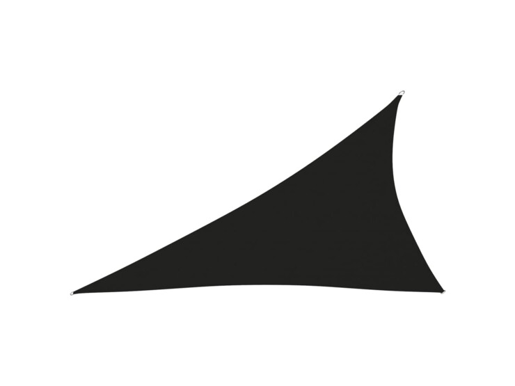 Stínící plachta oxfordská látka trojúhelníková 4x5x6,4 m černá
