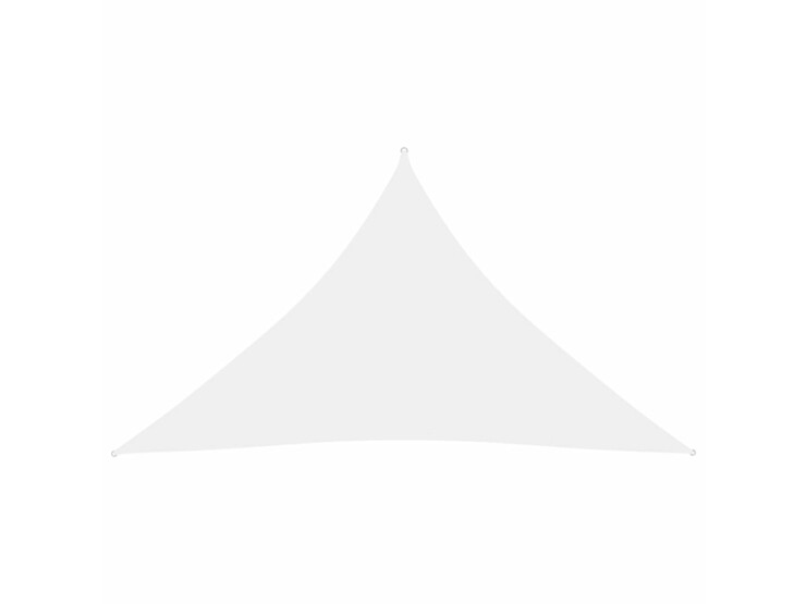 Stínící plachta oxfordská látka trojúhelníková 5 x 5 x 6 m bílá