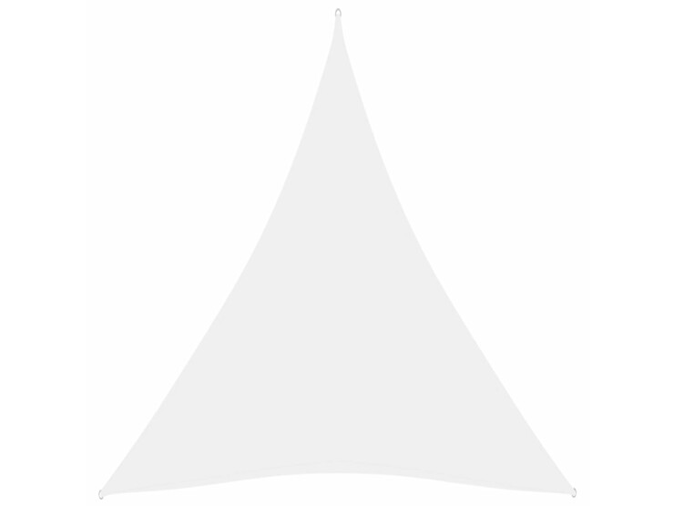 Stínící plachta oxfordská látka trojúhelníková 5 x 6 x 6 m bílá