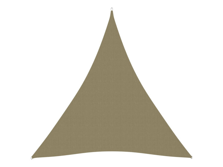 Stínící plachta oxfordská látka trojúhelníková 5x6x6 m béžová