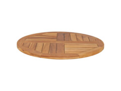 Stolní deska masivní teakové dřevo kulatá 2,5 cm 70 cm