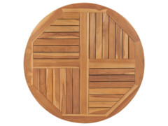 Stolní deska masivní teakové dřevo kulatá 2,5 cm 90 cm
