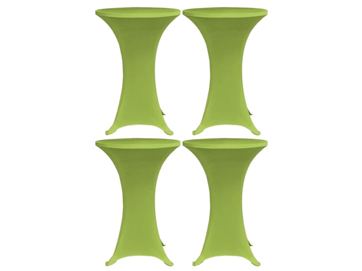 Strečový návlek na stůl 4 ks 60 cm zelený
