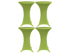 Strečový návlek na stůl 4 ks 60 cm zelený