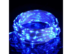 Světelný LED řetěz se 150 LED modrý 15 m