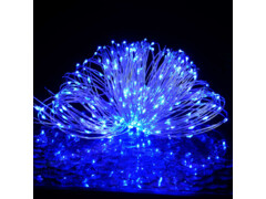 Světelný LED řetěz se 150 LED modrý 15 m