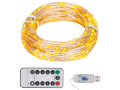 Světelný LED řetěz se 150 LED teplé bílé světlo 15 m