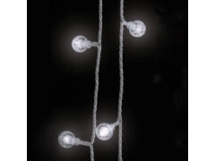 Světelný řetěz kulaté žárovky 40m 400 LED studená bílá 8 funkcí