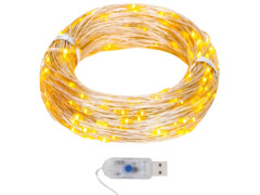 Světelný řetěz s mikro LED 40 m 400 LED teplý bílý 8 funkcí