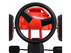 Šlapací motokára s pneumatikami červená