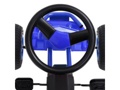 Šlapací motokára s pneumatikami modrá