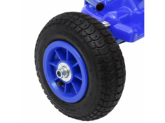 Šlapací motokára s pneumatikami modrá