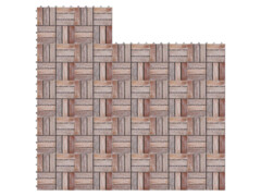 Terasové dlaždice 22 ks 30 x 30 cm masivní recyklované dřevo