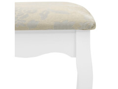 Toaletní stolek se stoličkou bílý 80 x 69 x 141 cm pavlovnia
