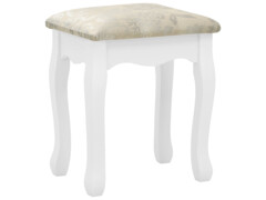 Toaletní stolek se stoličkou bílý 80 x 69 x 141 cm pavlovnia