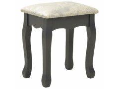Toaletní stolek se stoličkou šedý 50 x 59 x 136 cm pavlovnia