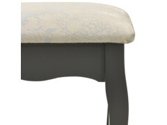 Toaletní stolek se stoličkou šedý 50 x 59 x 136 cm pavlovnia