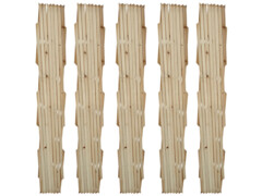 Trelážová mřížka 5 ks masivní dřevo 180 x 90 cm