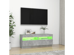 TV skříňka s LED osvětlením betonově šedá 100 x 35 x 40 cm