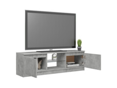 TV skříňka s LED osvětlením betonově šedá 120 x 30 x 35,5 cm