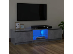 TV skříňka s LED osvětlením betonově šedá 120 x 30 x 35,5 cm